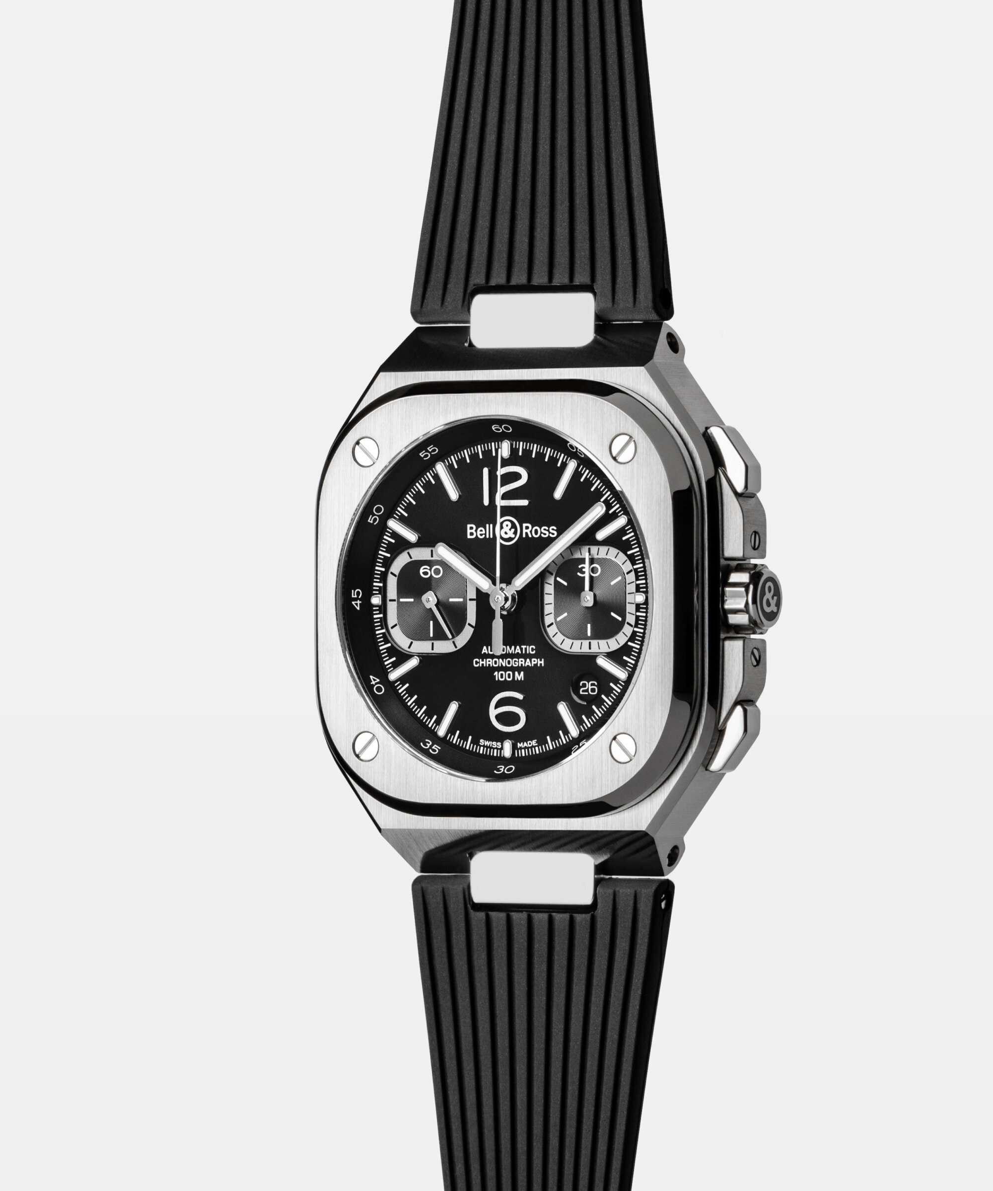 Bell & ross br 05 black steel store